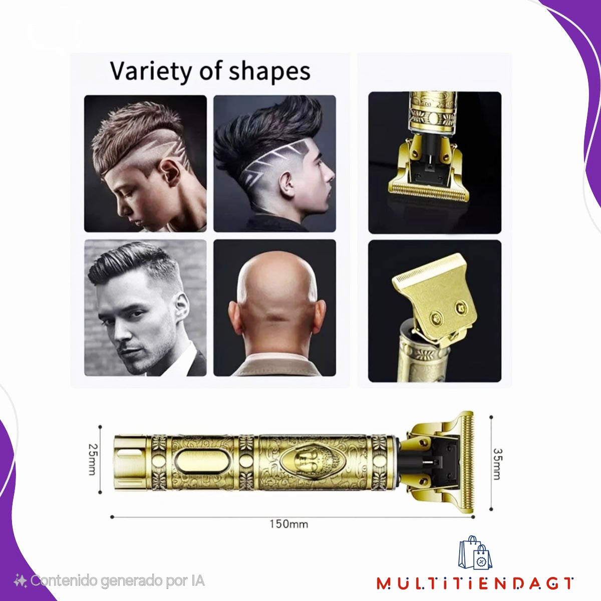 Maquina de afeitar Buda BZ-T99 Profesional Recargable