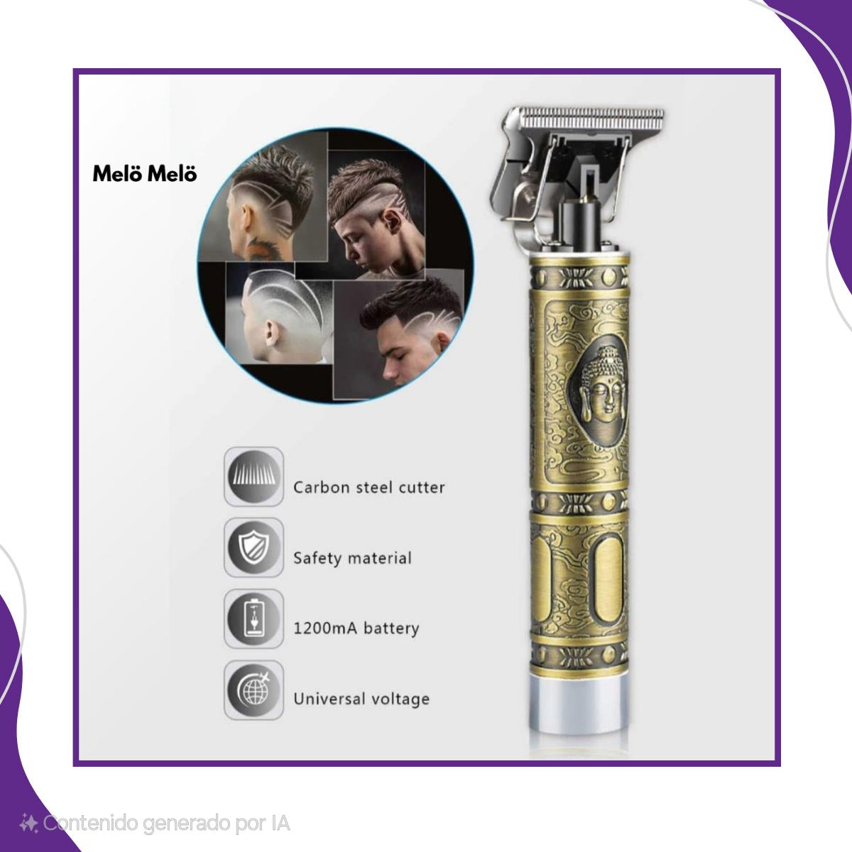 Maquina de afeitar Buda BZ-T99 Profesional Recargable