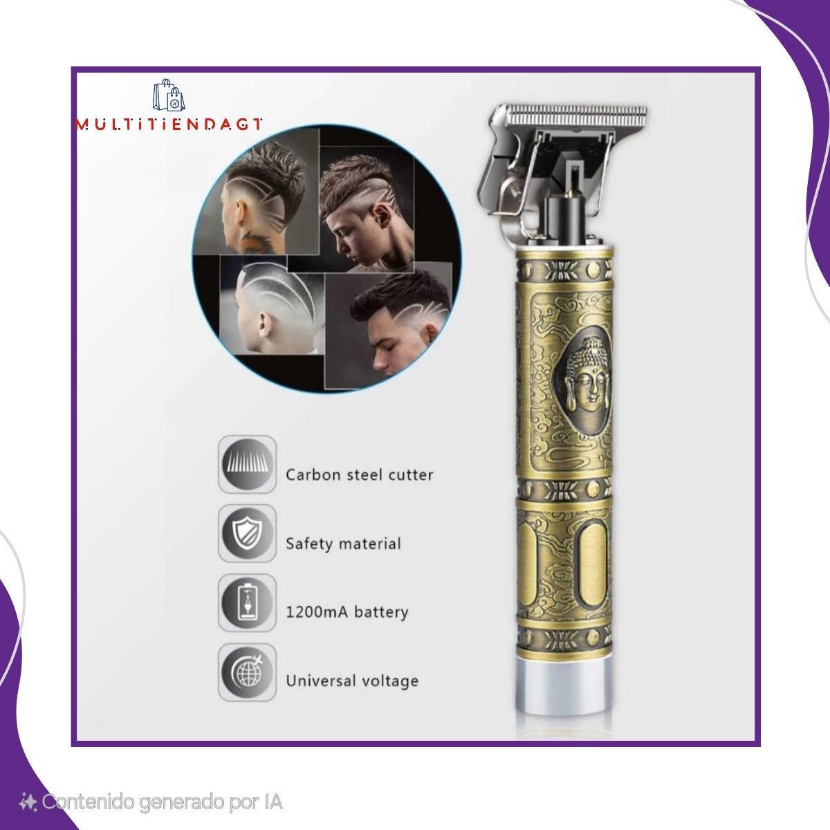 Maquina de afeitar Buda BZ-T99 Profesional Recargable