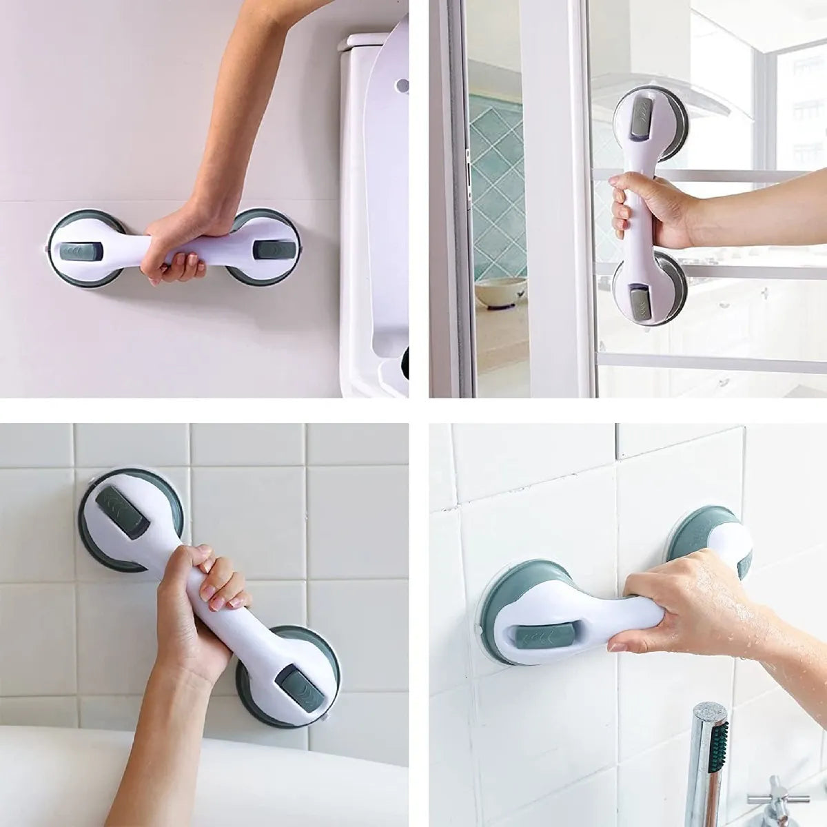 2 BARRAS DE SEGURIDAD ANTIDESLIZANTE PARA EL BAÑO