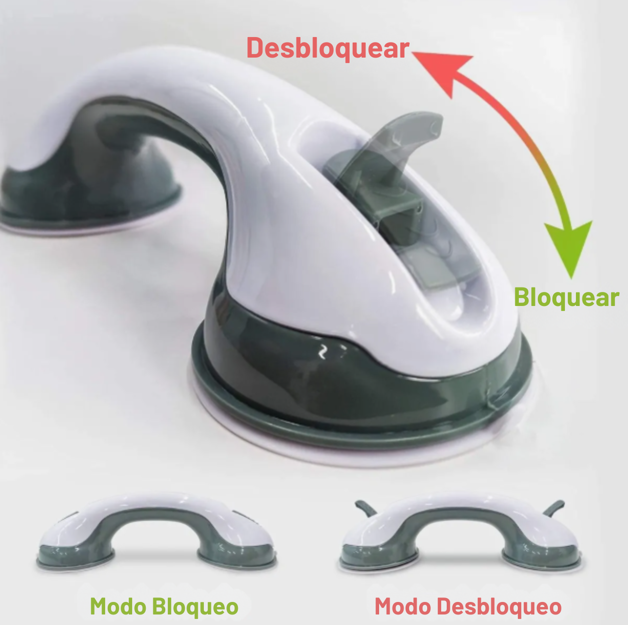 2 BARRAS DE SEGURIDAD ANTIDESLIZANTE PARA EL BAÑO