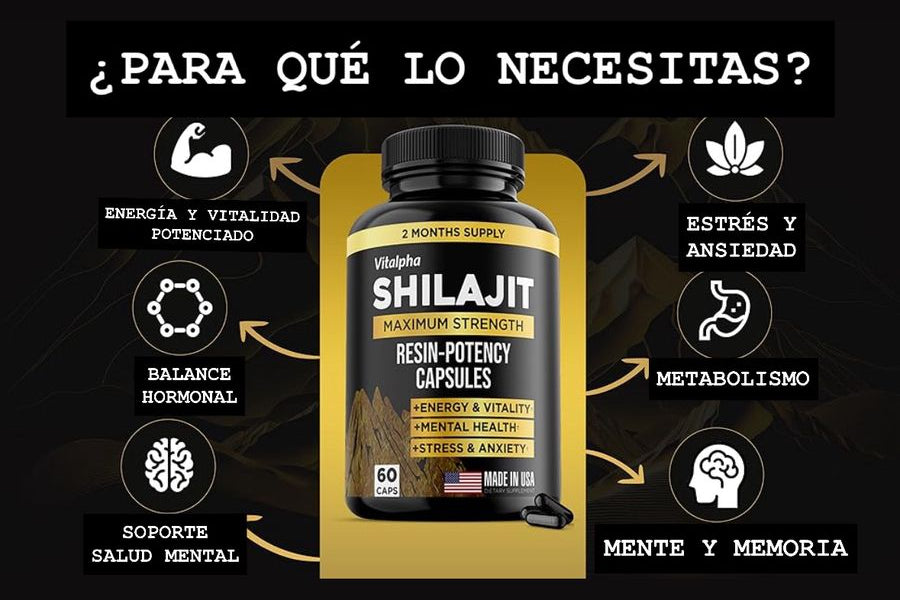 🌿✨Shilajit del Himalaya - Potenciador Sexual✨🌿 30 CAPSULAS