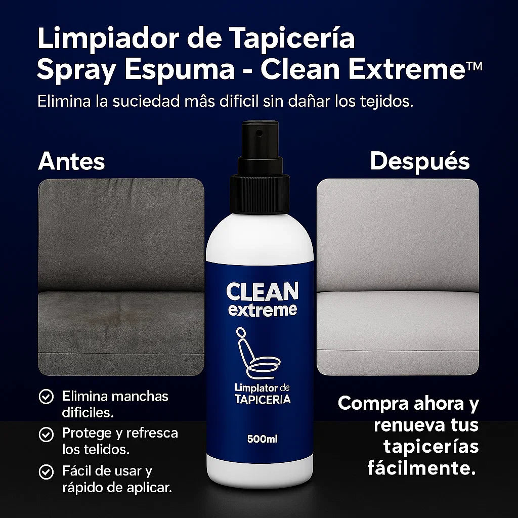 Limpiador de Tapicería Spray Espuma - Clean Extreme™