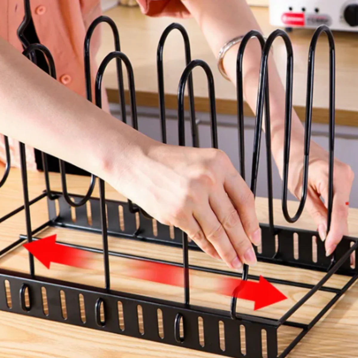 Organizador de ollas tapas vertical de acero - Chapin