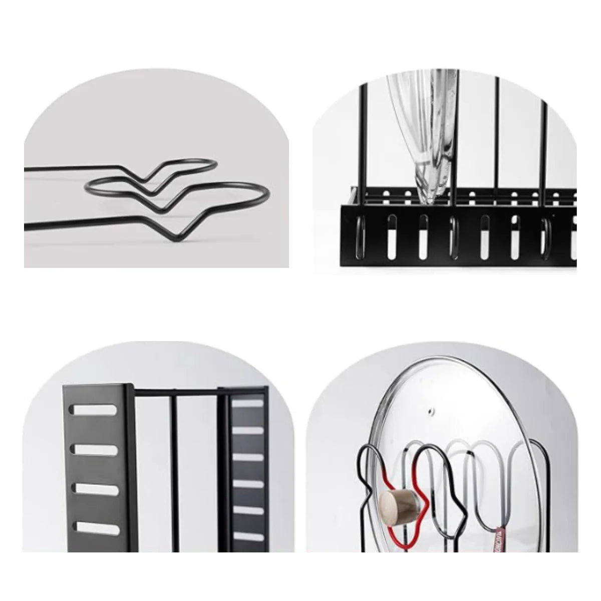 Organizador de ollas tapas vertical de acero - Chapin